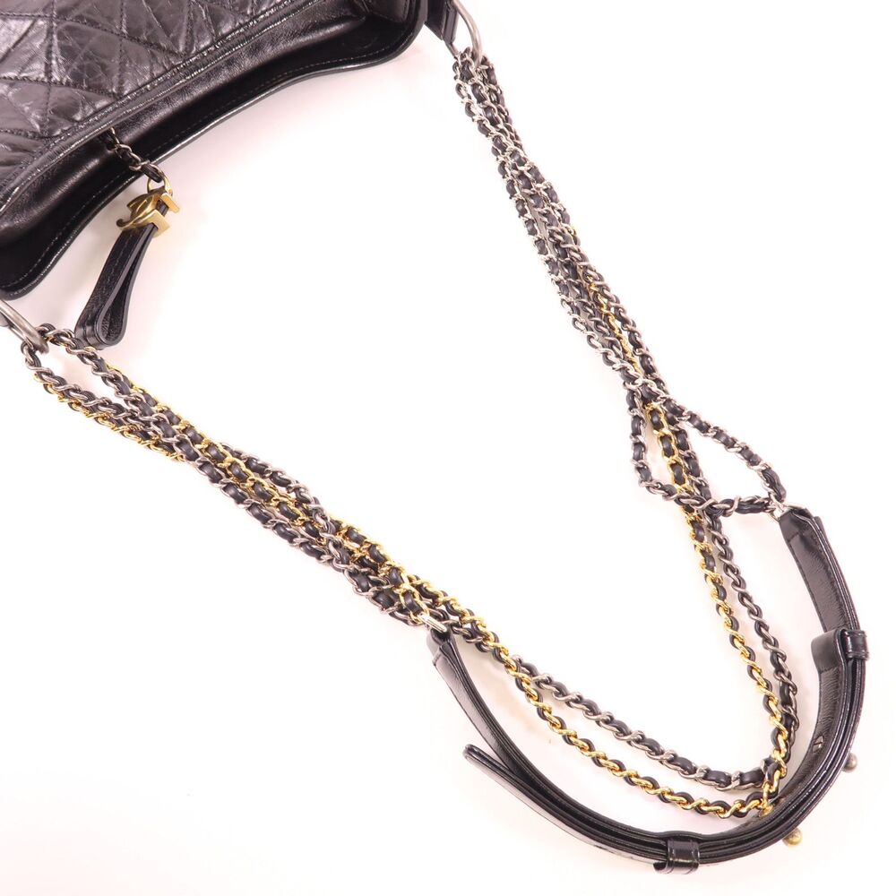 ✨🛍️ Chanel Small Black Quilted Leather Gabrielle Hobo Bag - Picture 6 of 11